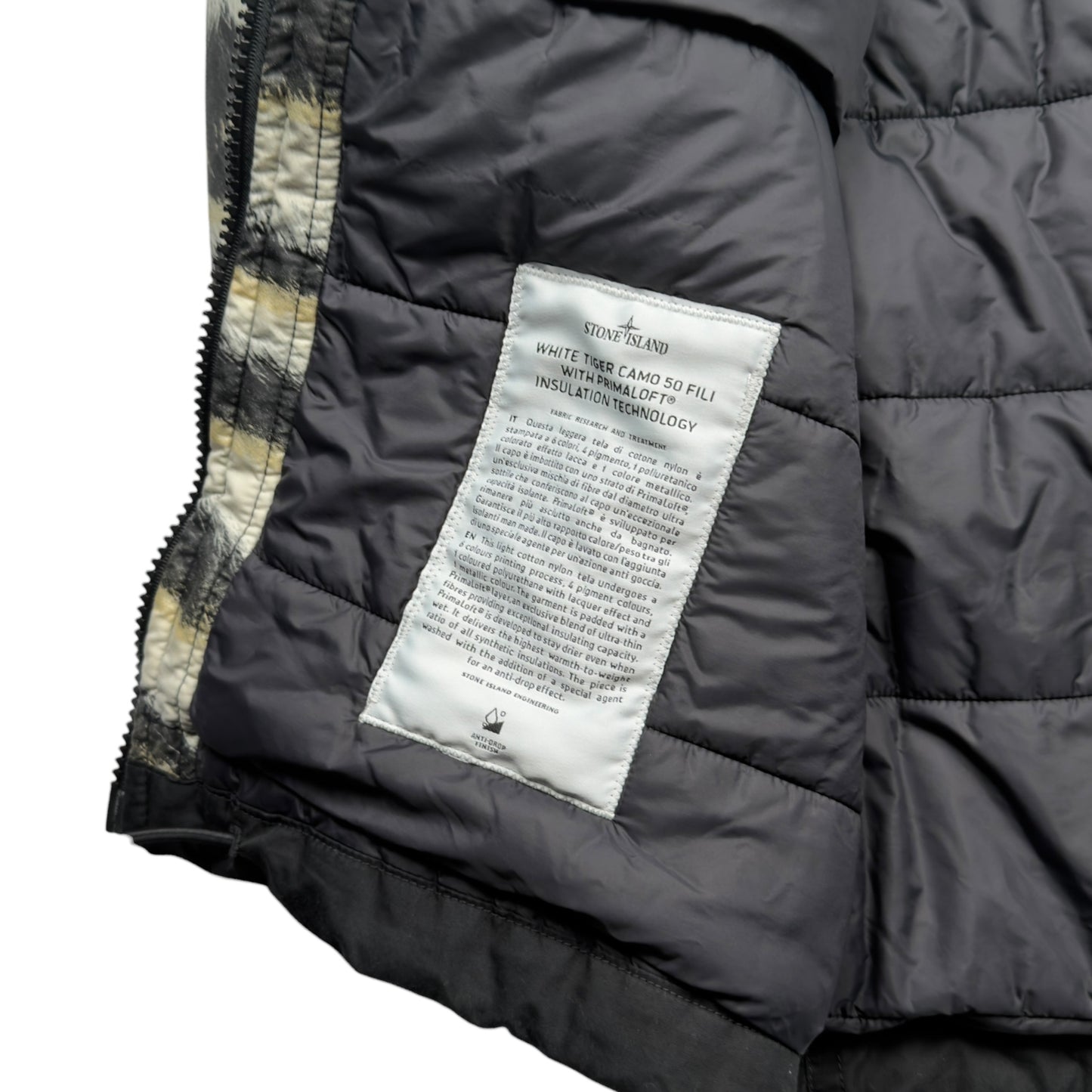 A/W 18 Stone Island White Tiger Camo 50 Fili Primaloft Jacket