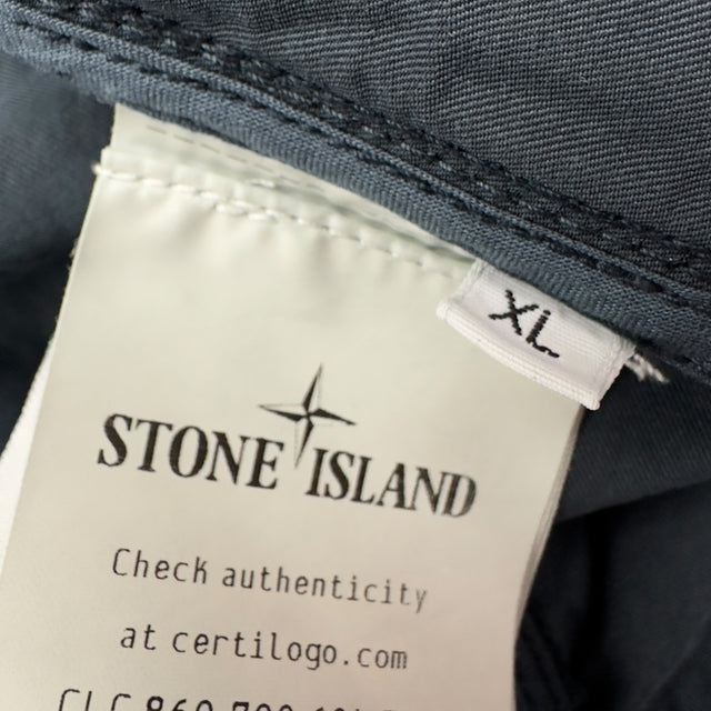 S/S 23 Stone Island Cupro Cotton Twill-TC Bomber - Navy