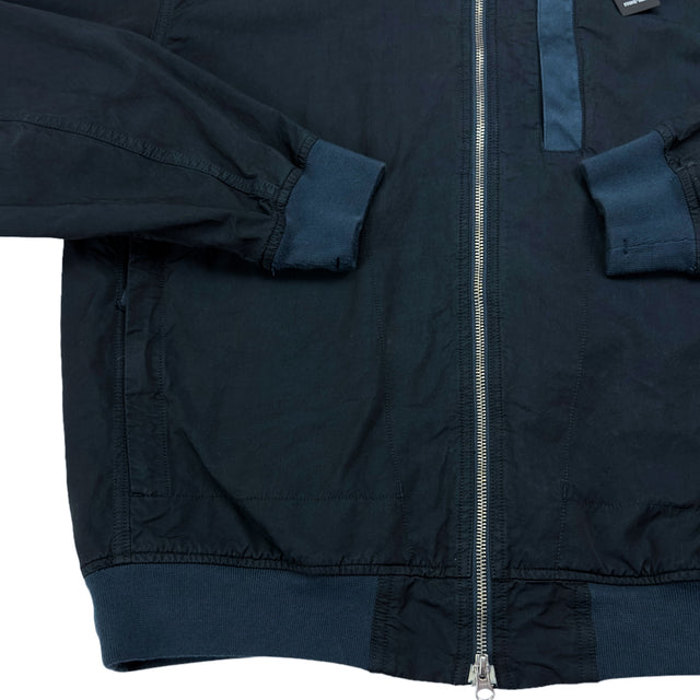 S/S 23 Stone Island Cupro Cotton Twill-TC Bomber - Navy