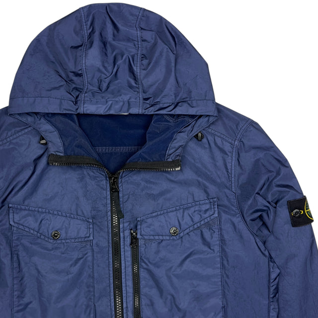 A/W 15 Stone Island Nylon Lamy Flock Jacket - Navy