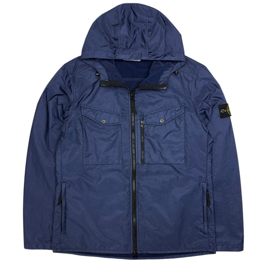 A/W 15 Stone Island Nylon Lamy Flock Jacket - Navy