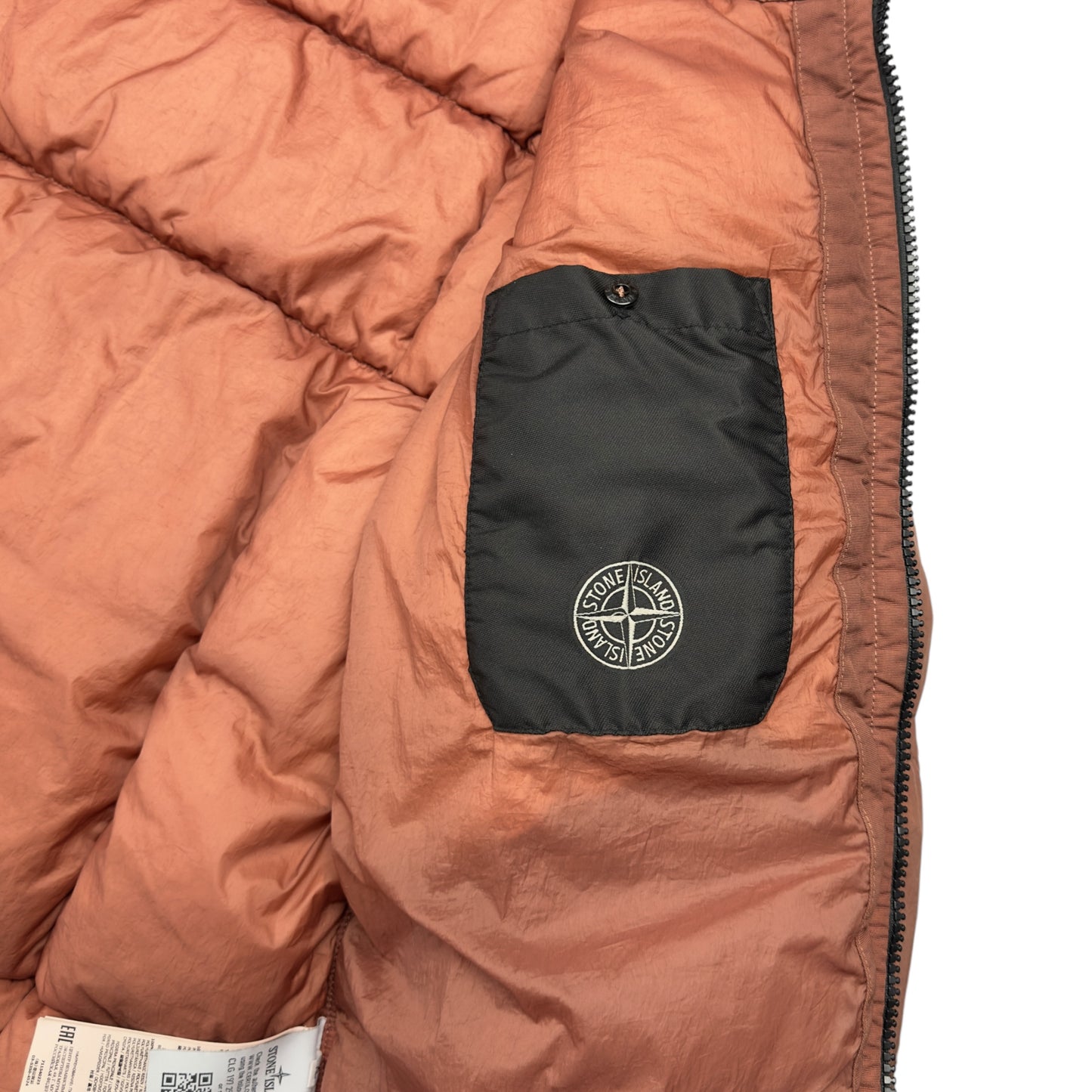 A/W 19 Stone Island Crinkle Reps NY Down Jacket - Coral