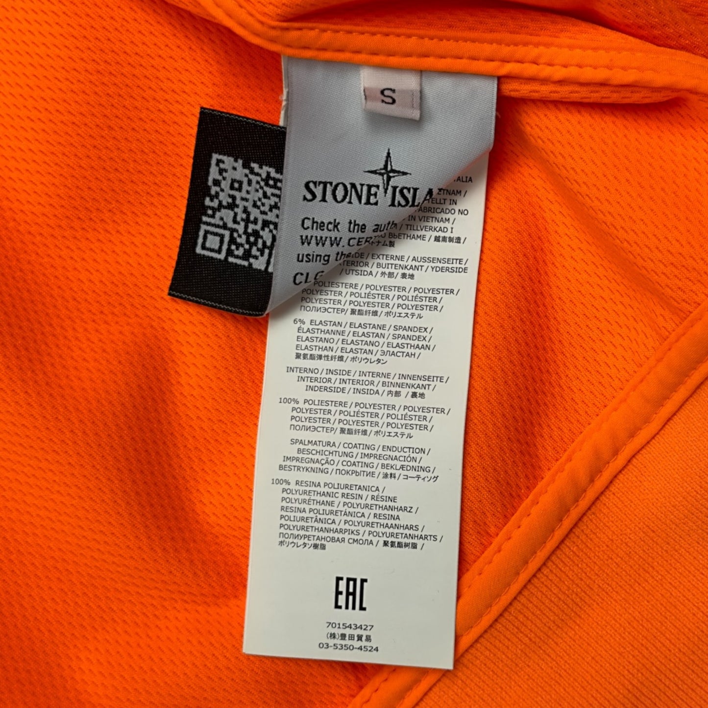 S/S 19 Stone Island Light Soft Shell R - Orange