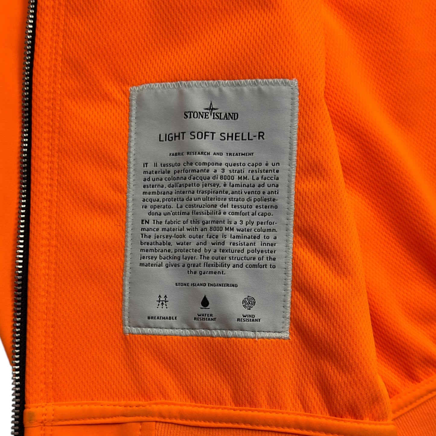 S/S 19 Stone Island Light Soft Shell R - Orange