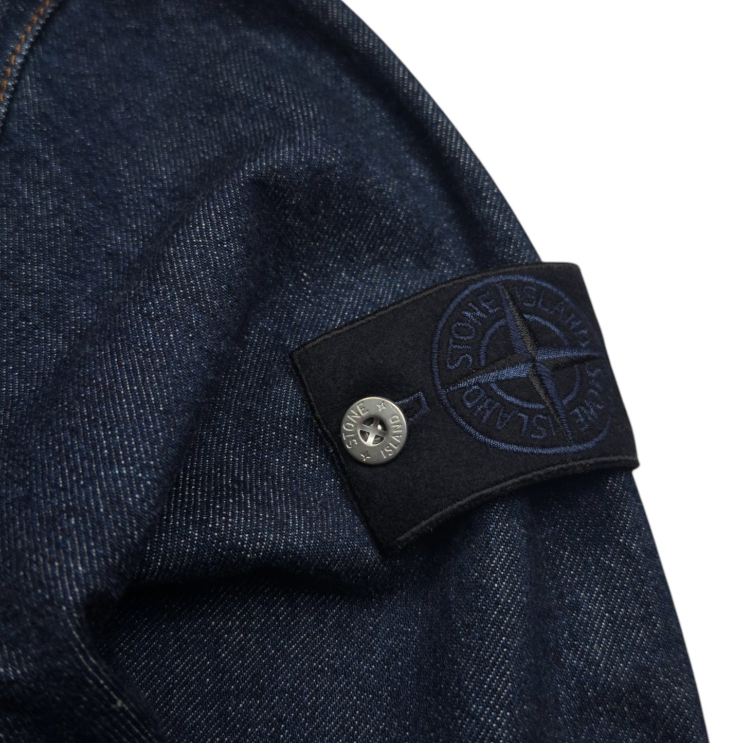 S/S 26 Stone Island Denim Research Light Bull Denim TC Overshirt