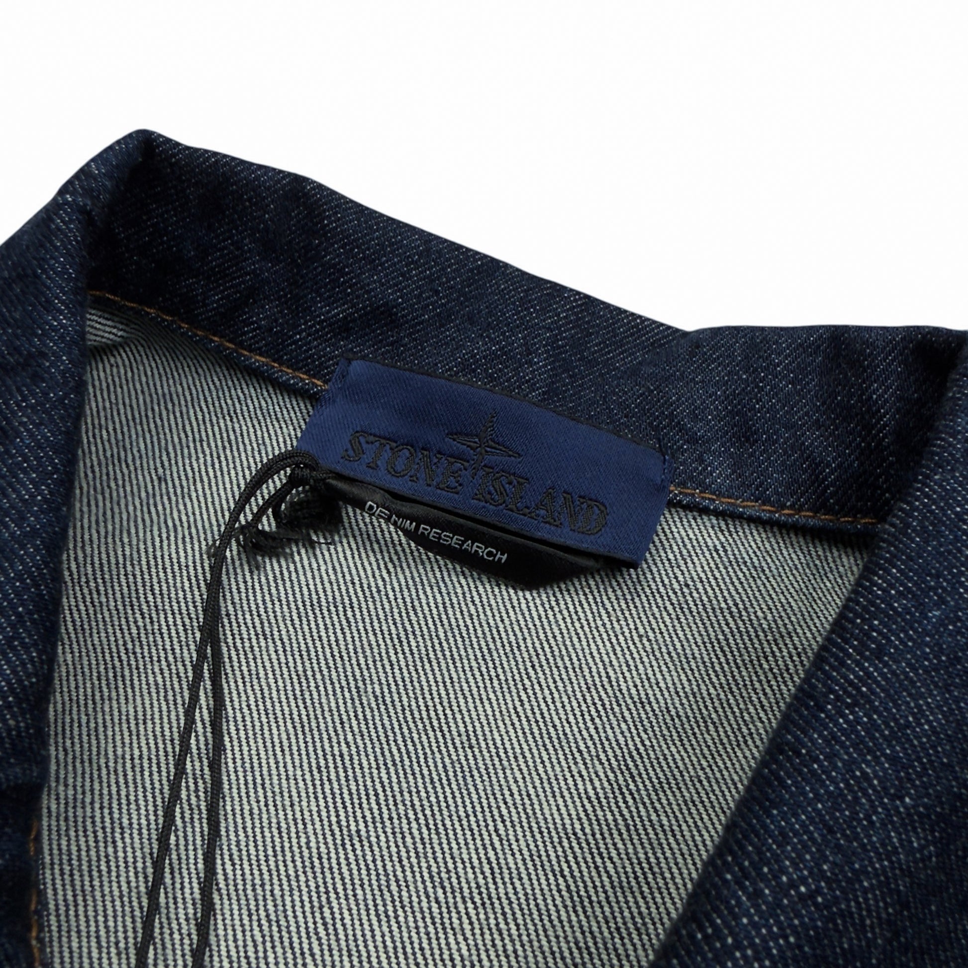 S/S 26 Stone Island Denim Research Light Bull Denim TC Overshirt