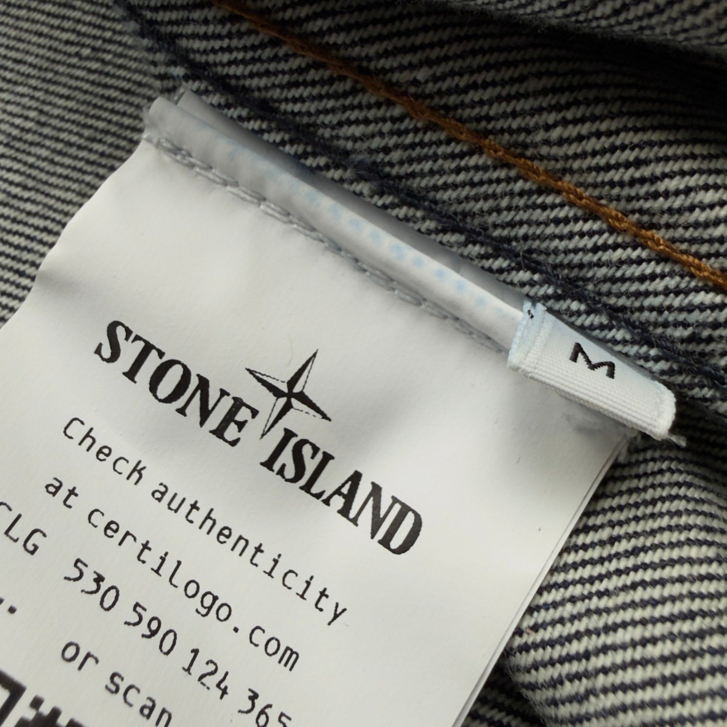 S/S 26 Stone Island Denim Research Light Bull Denim TC Overshirt