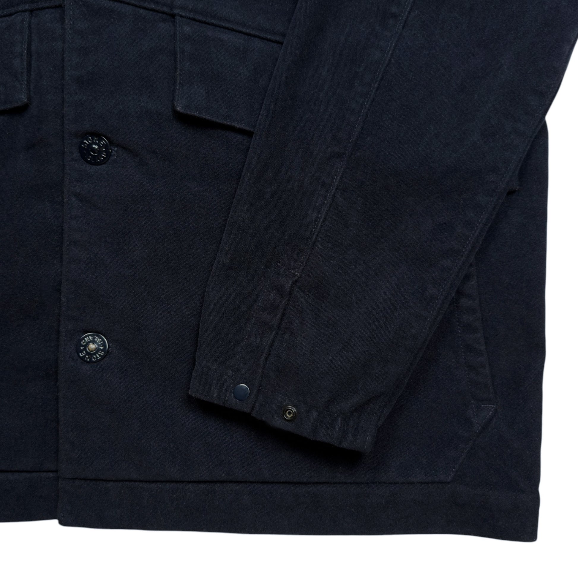 S/S 20 Stone Island Cotton Nylon Moleskin TC Ghost Piece - Navy