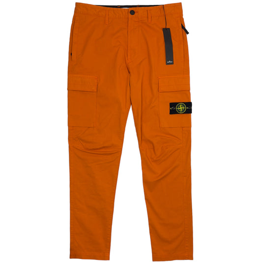 Stone Island Supima Cotton Regular Tapered Cargo Trousers 32/31