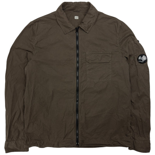 C.P. Company Gabardine Overshirt - Brown