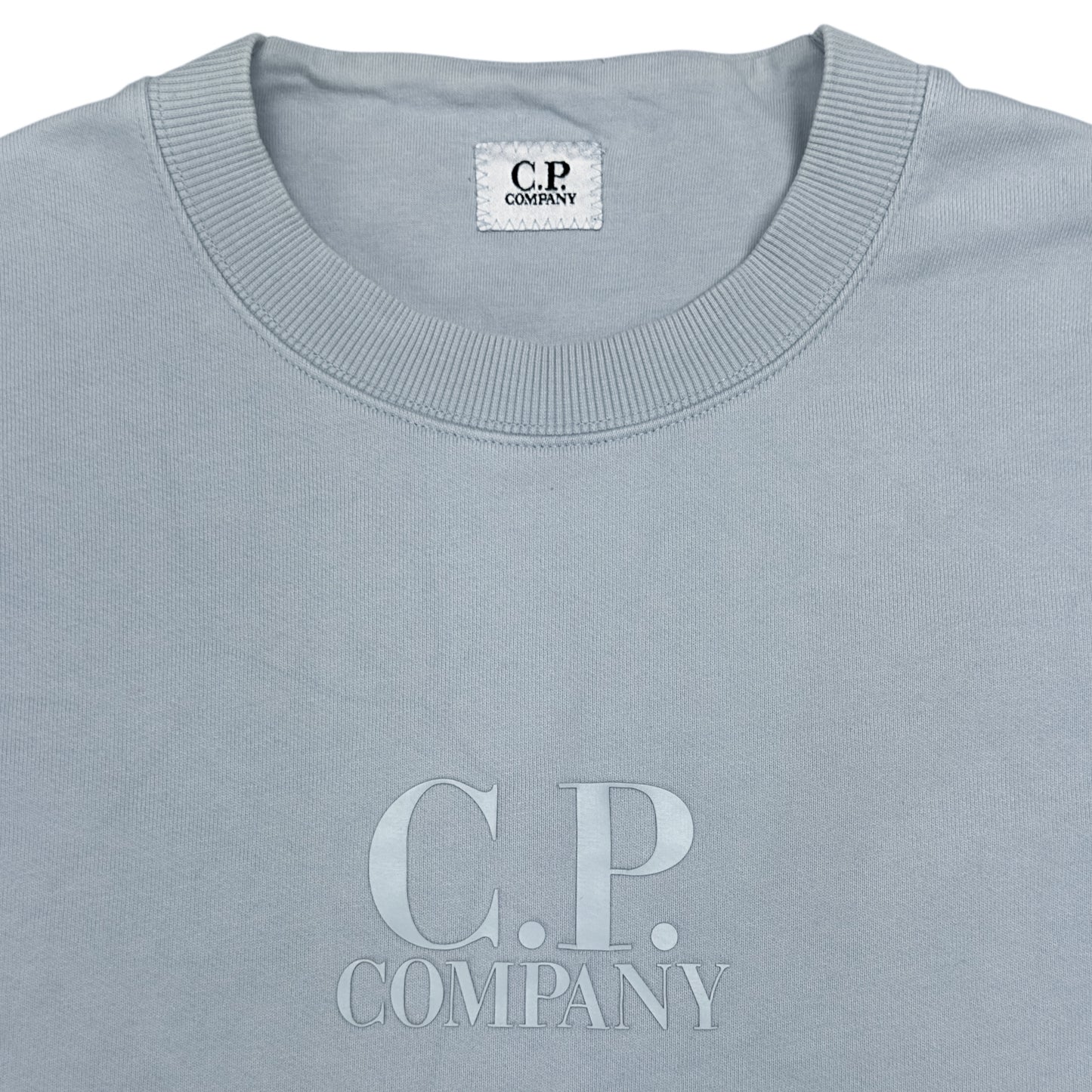 C.P. Company Laminated Logo Crewneck Sweater