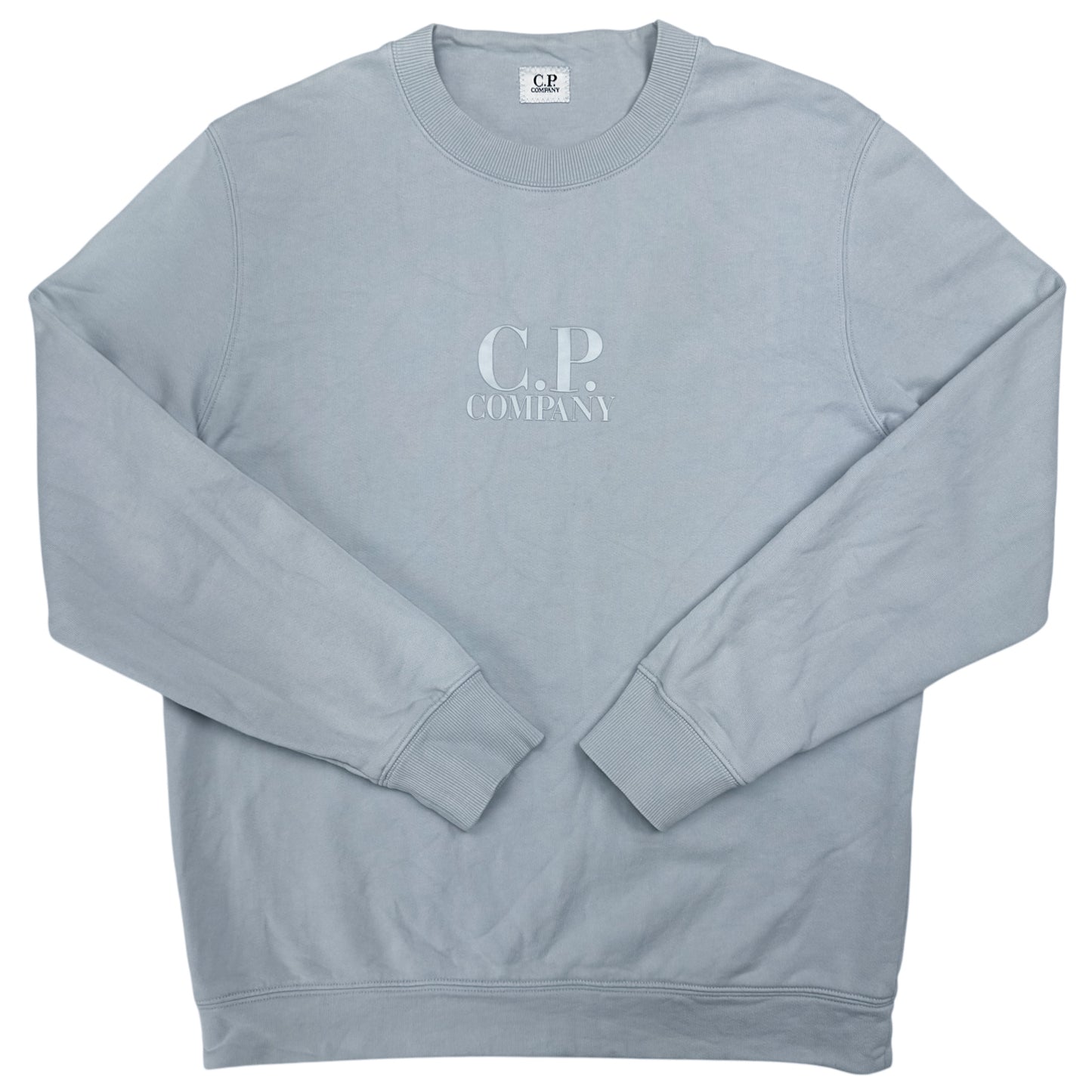 C.P. Company Laminated Logo Crewneck Sweater