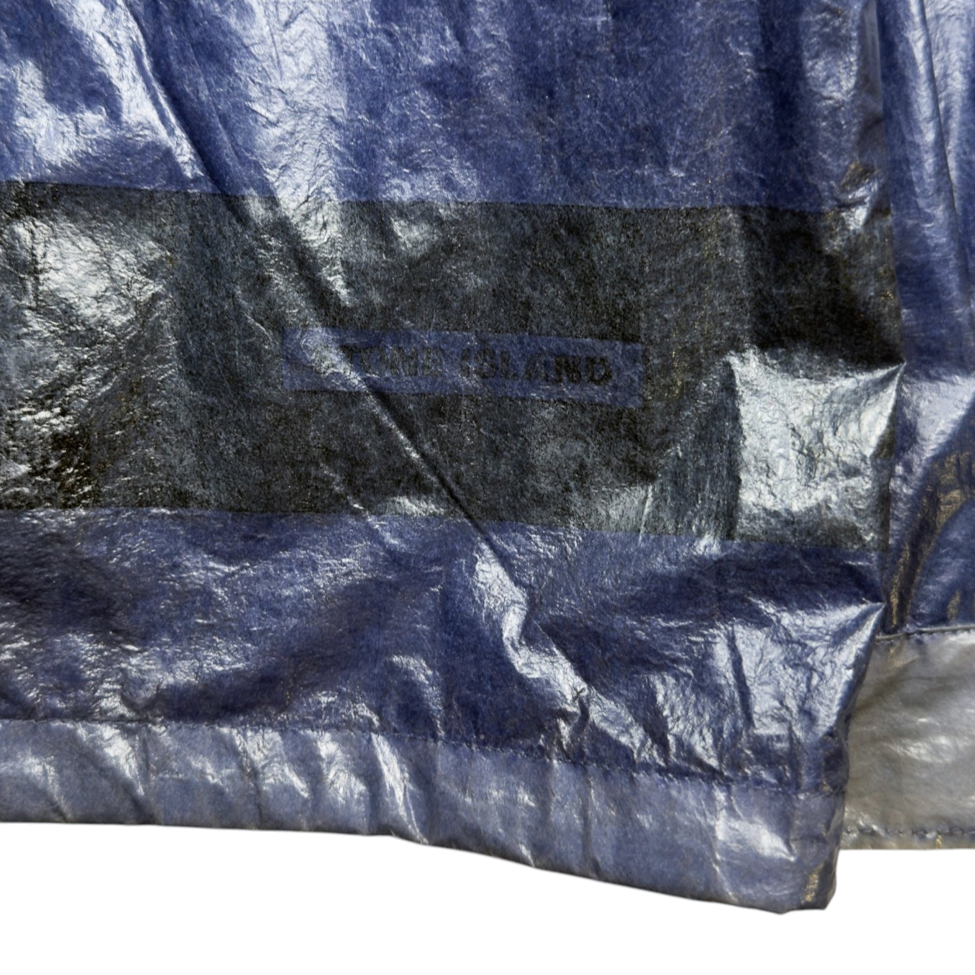 S/S 2000 Stone Island Microfelt Transparent Cover Jacket - Blue/Silver
