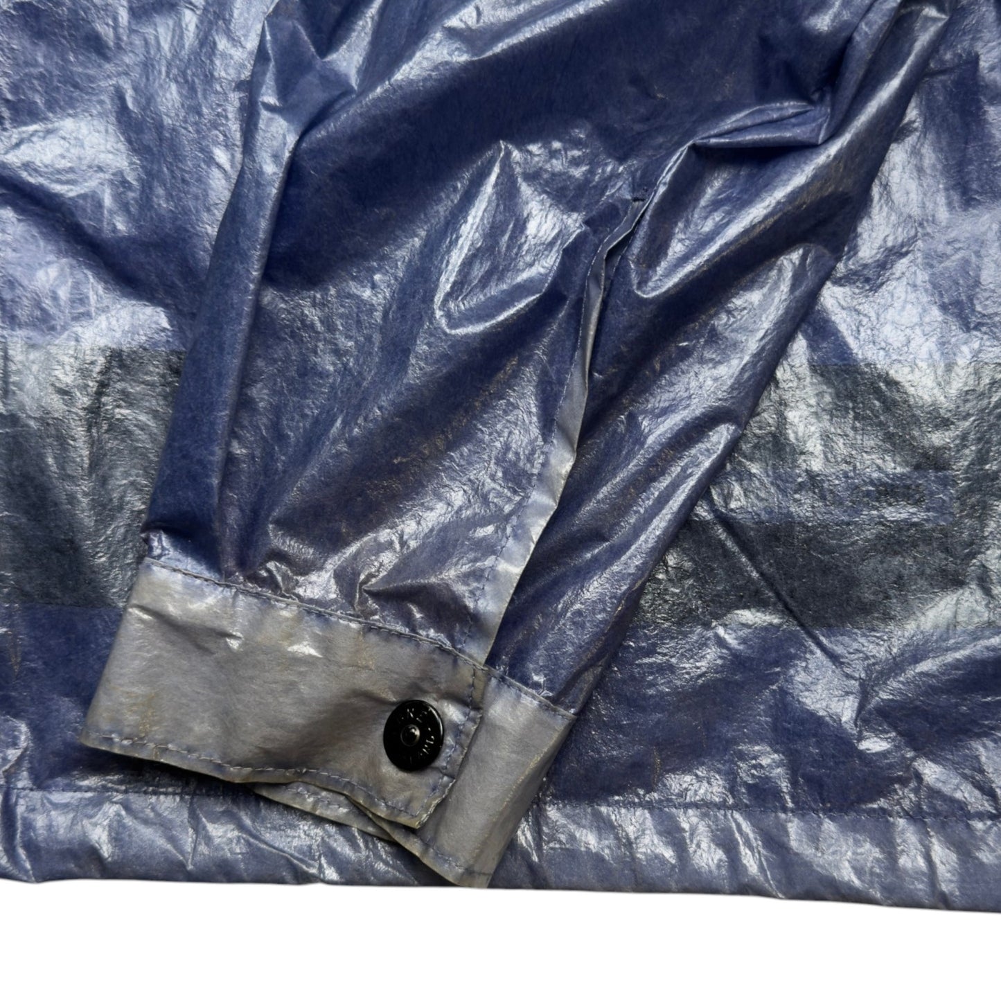 S/S 2000 Stone Island Microfelt Transparent Cover Jacket - Blue/Silver