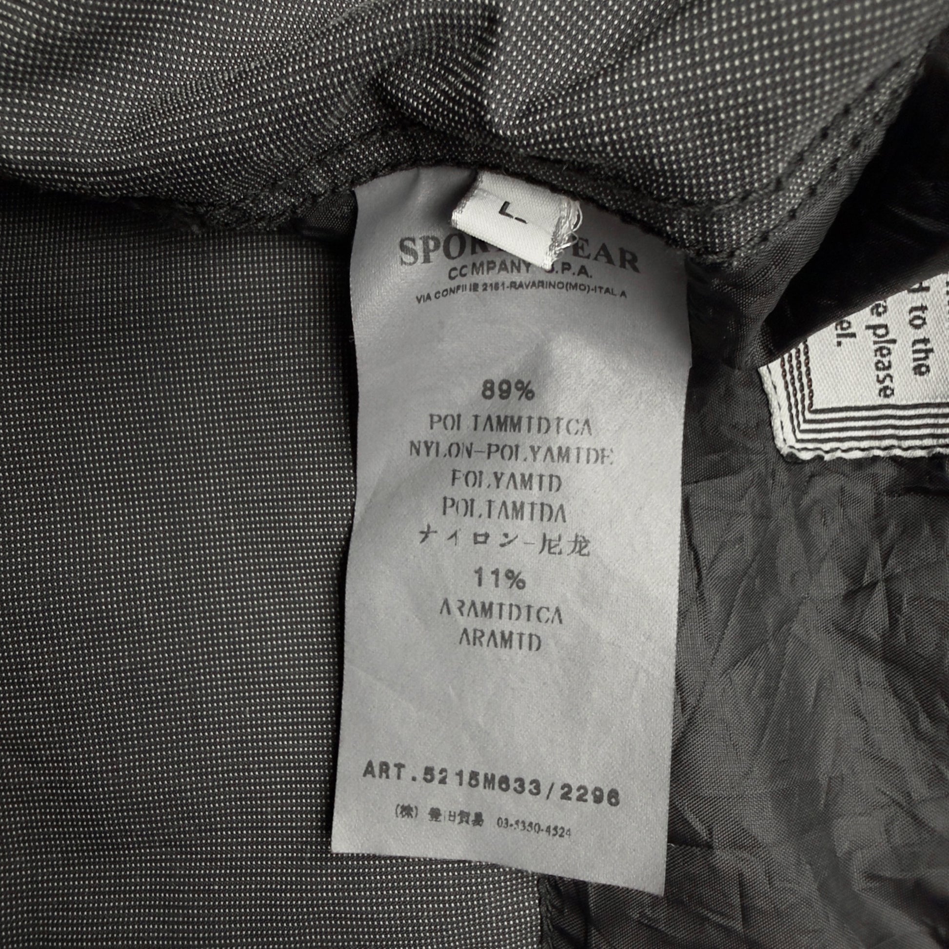 S/S 10 Stone Island Stone Island NYLAR K Aramid Jacket - Charcoal Grey