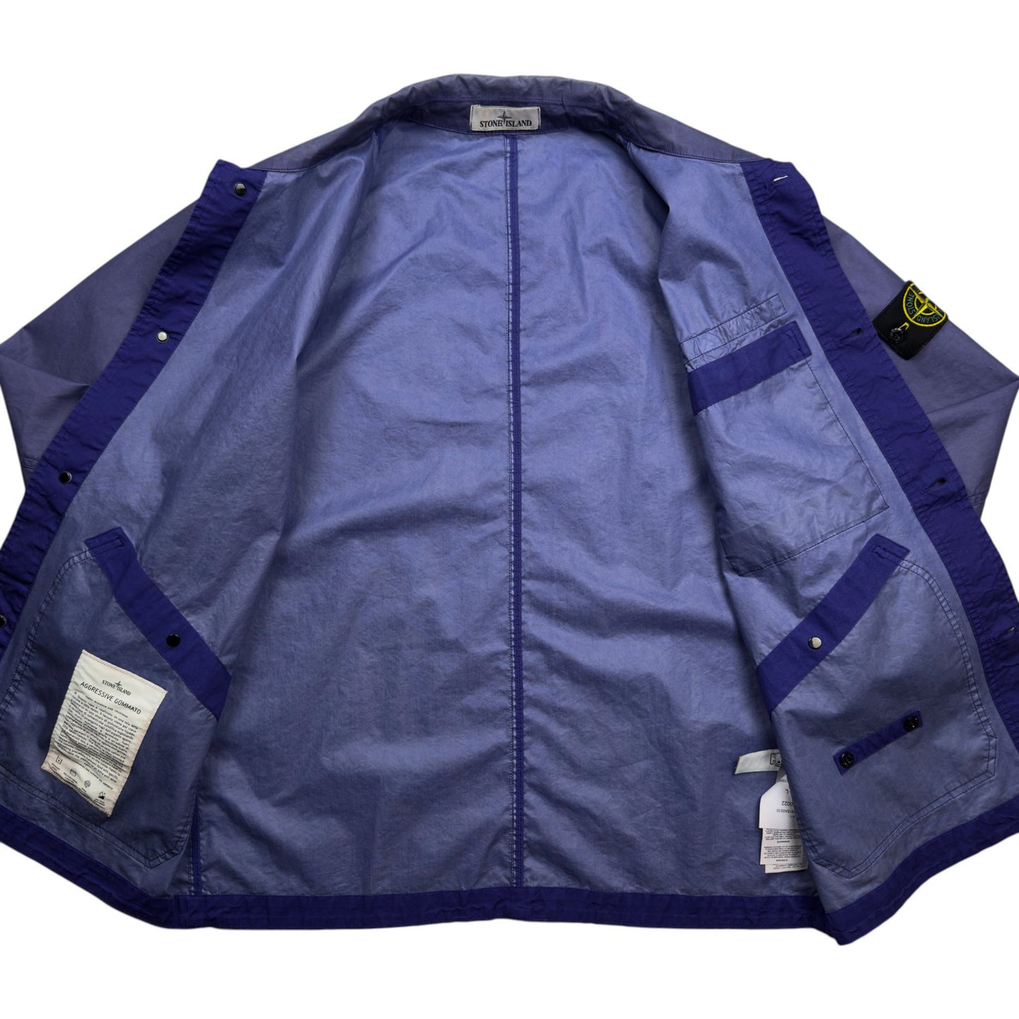 S/S 22 Stone Island Aggressive Gommato Overshirt Jacket