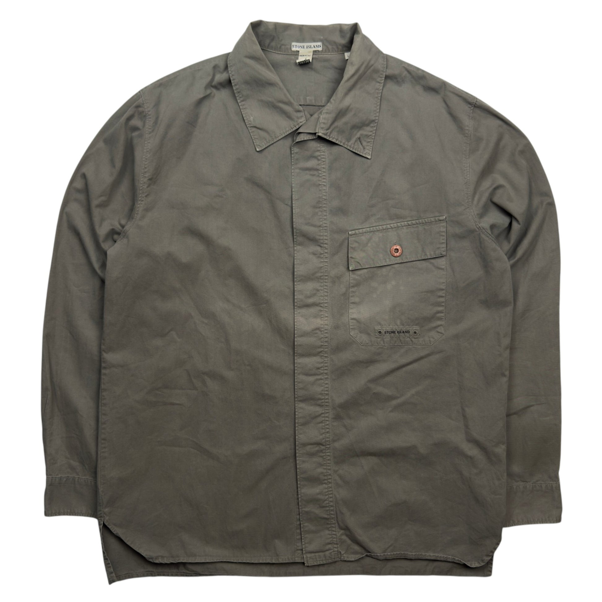 A/W 2000 Stone Island Vintage Pocket Overshirt - Grey