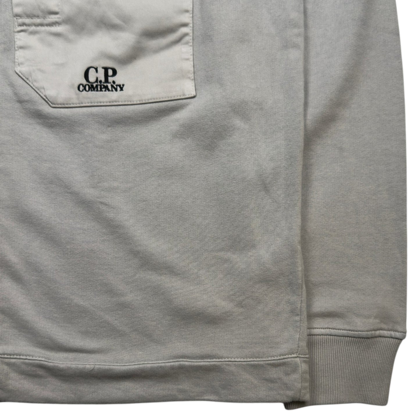S/S 24 C.P. Company Utility Pocket Fleece Overshirt - Grey