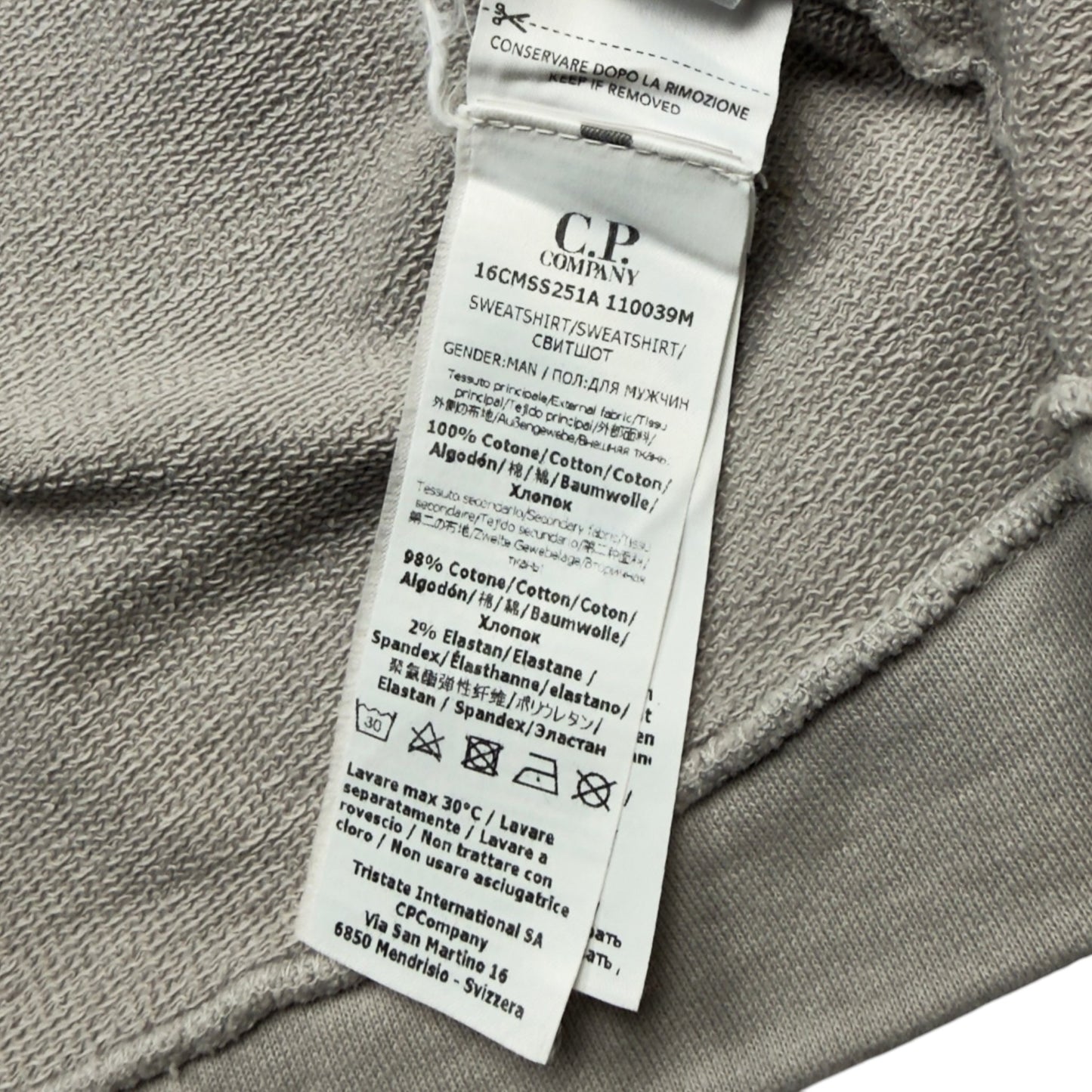 S/S 24 C.P. Company Utility Pocket Fleece Overshirt - Grey