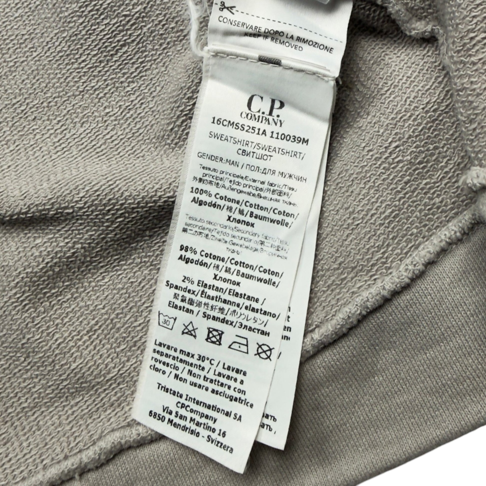 S/S 24 C.P. Company Utility Pocket Fleece Overshirt - Grey