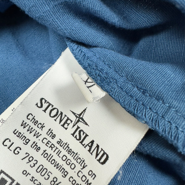 A/W 20 Stone Island Quarterzip Popover Ripstop Smock - Blue