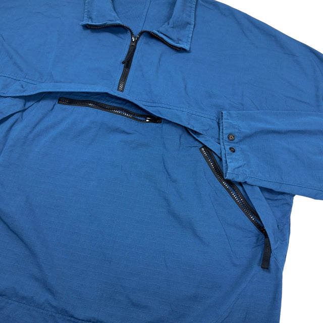 A/W 20 Stone Island Quarterzip Popover Ripstop Smock - Blue