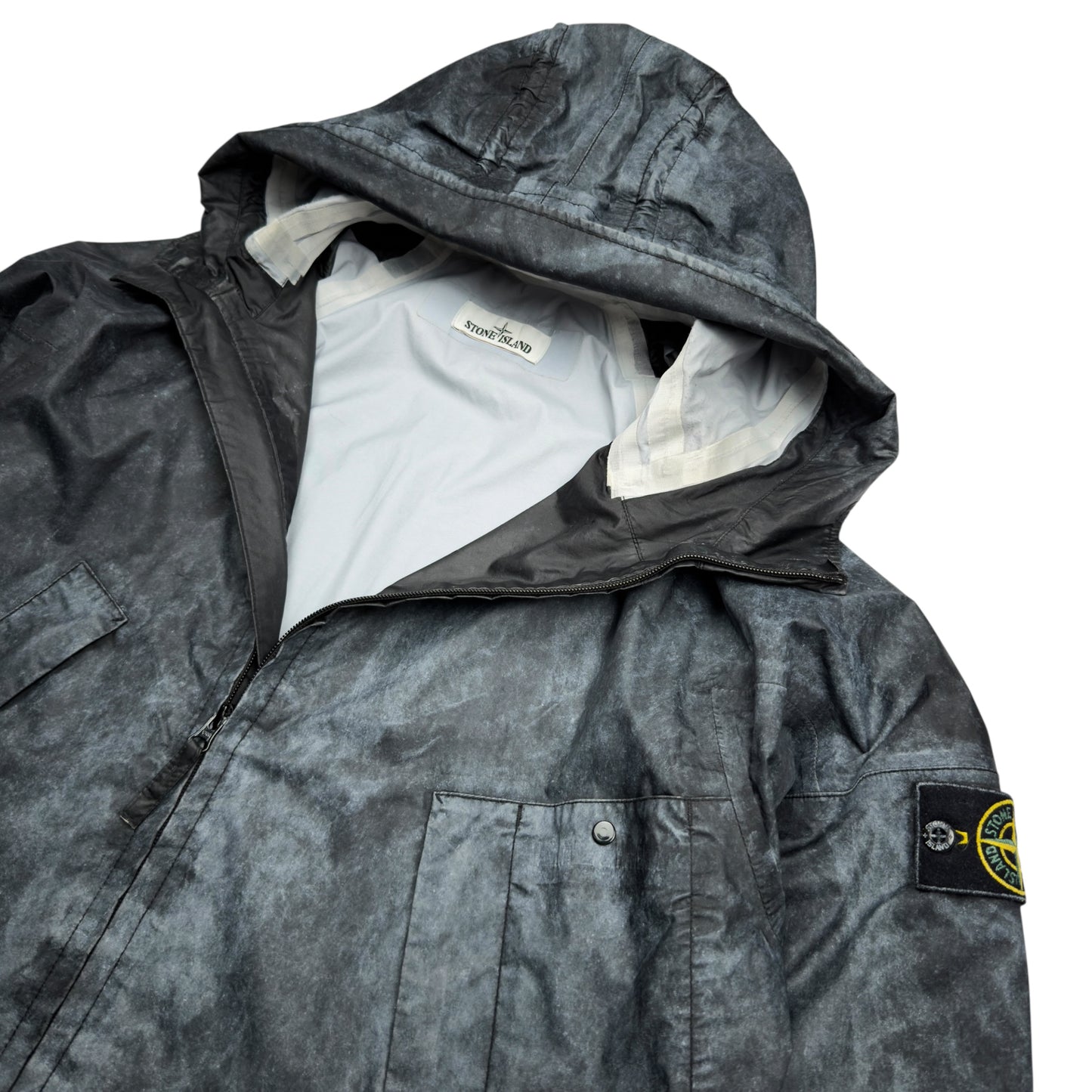 S/S 20 Stone Island Membrana 3L with Dust Colour Finish Parka Jacket