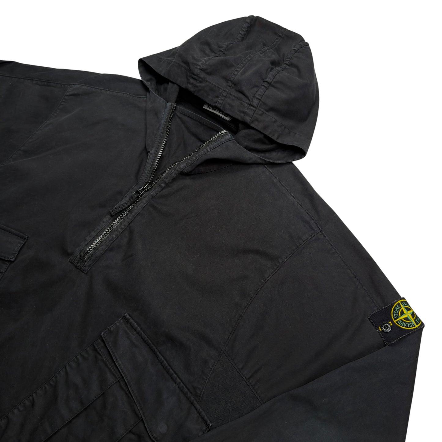 A/W 20 Stone Island Hooded Cotton Smock - Black