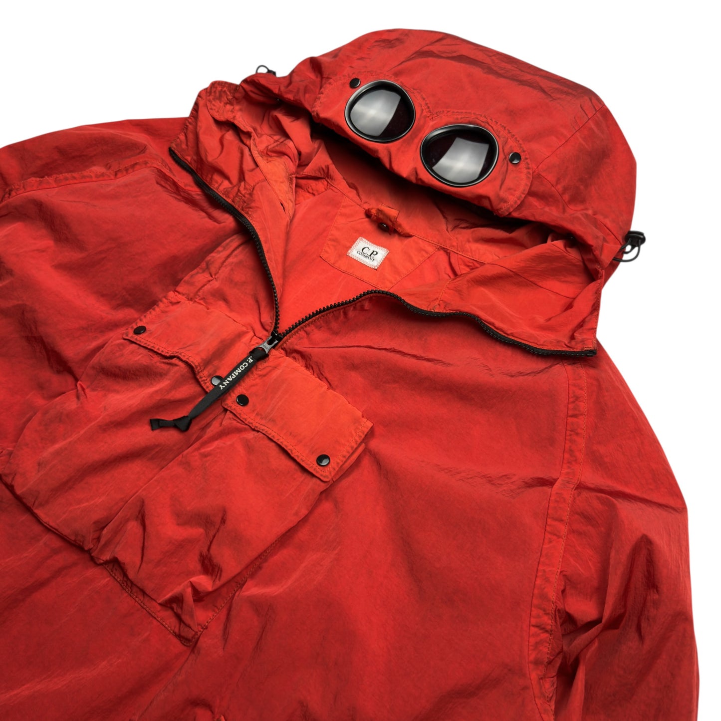 C.P. Company Chrome Re-Colour Goggle Jacket - Red