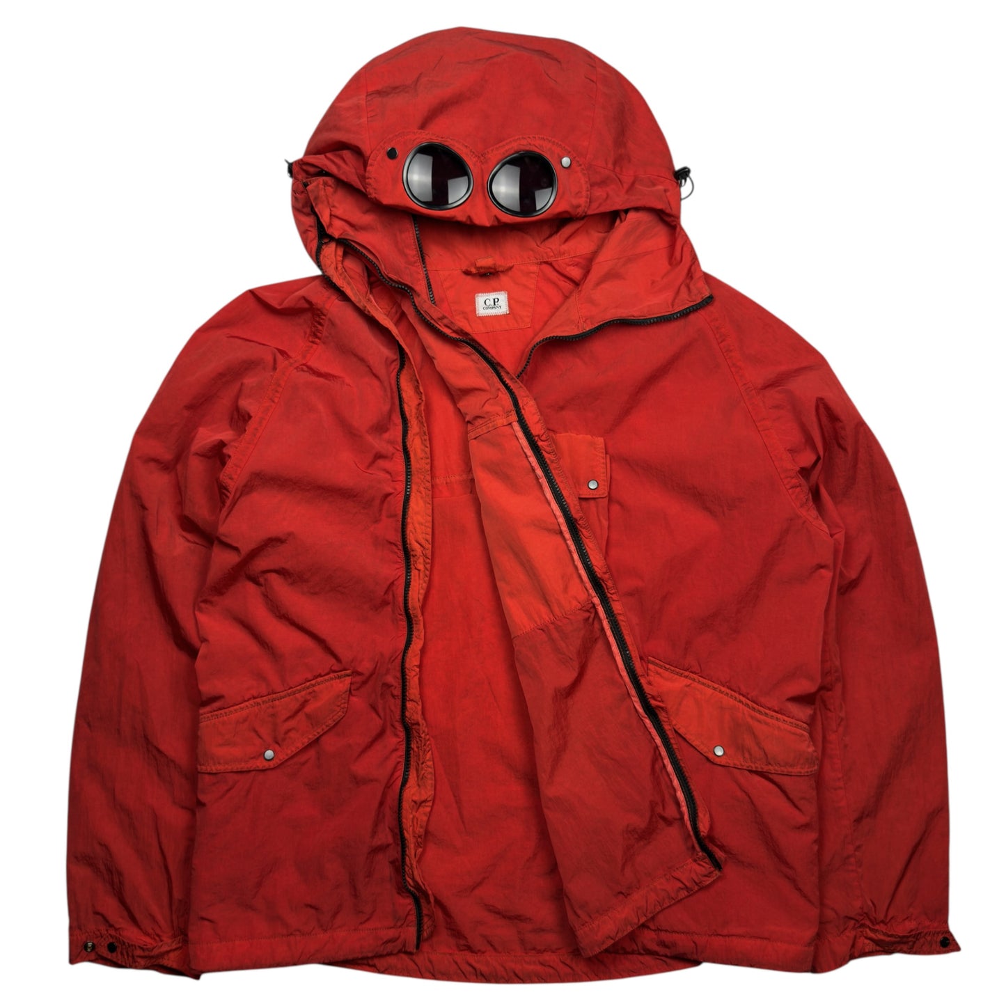 C.P. Company Chrome Re-Colour Goggle Jacket - Red