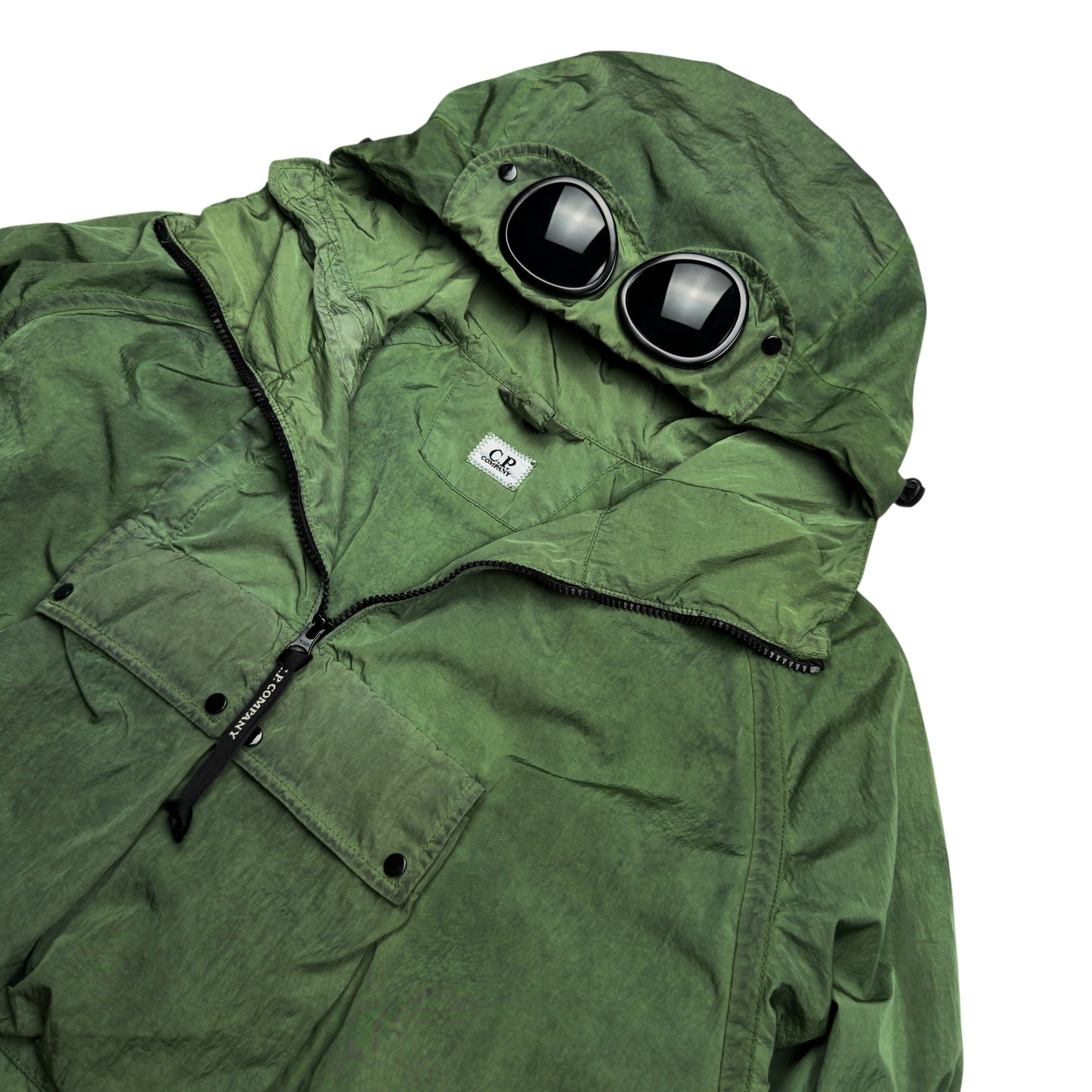 C.P. Company Chrome Re-Colour Goggle Jacket - Green