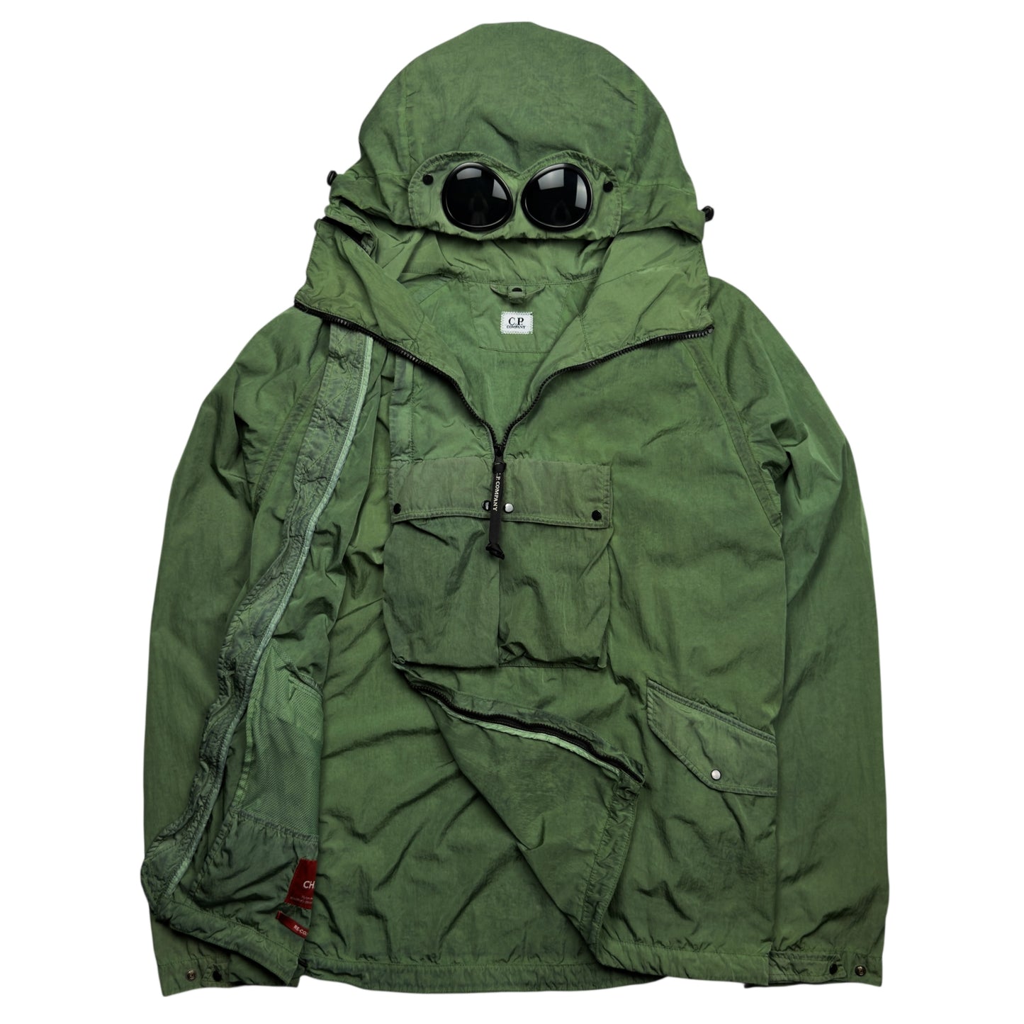 C.P. Company Chrome Re-Colour Goggle Jacket - Green