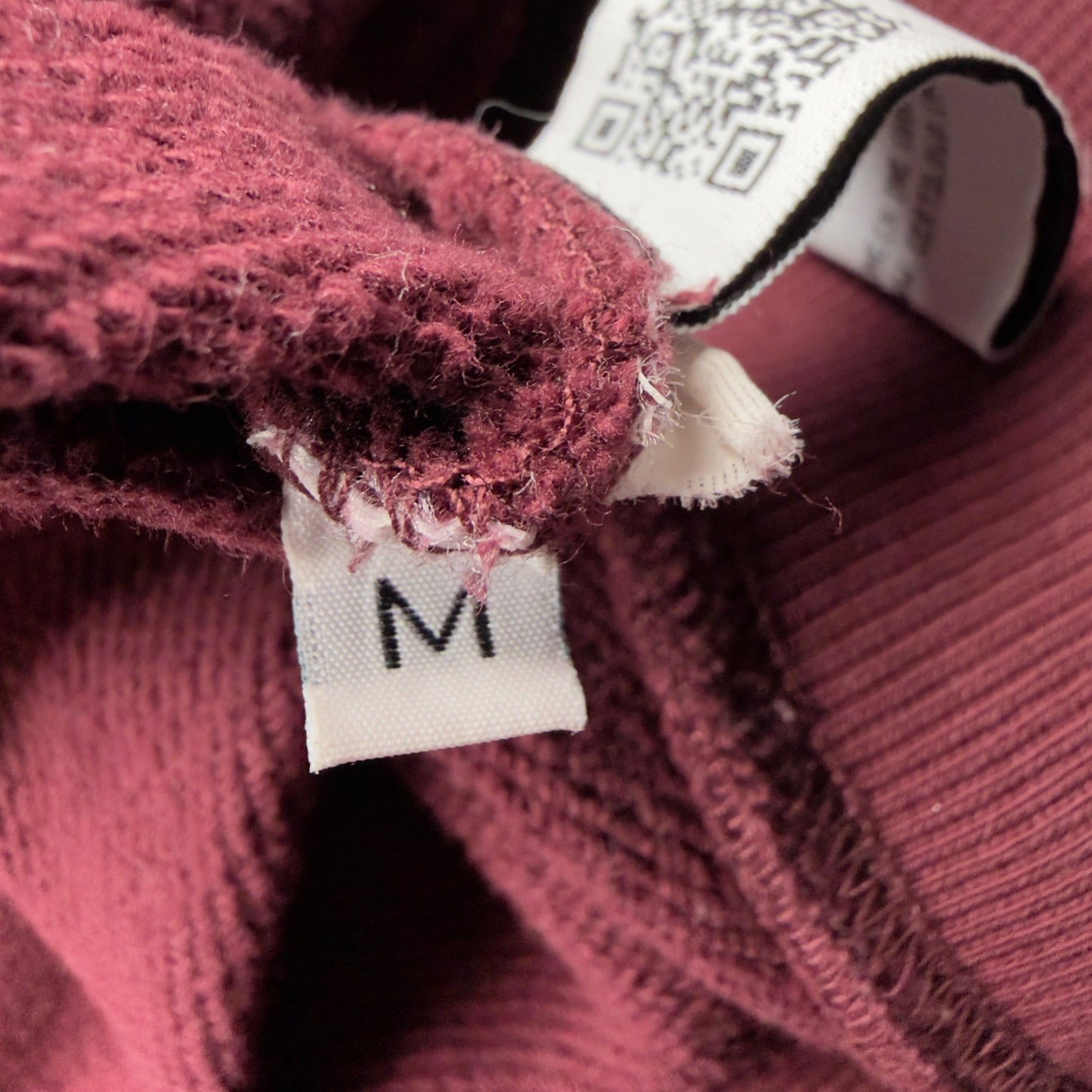 C.P. Company Diagonal Raised Fleece Hoodie - Burgundy