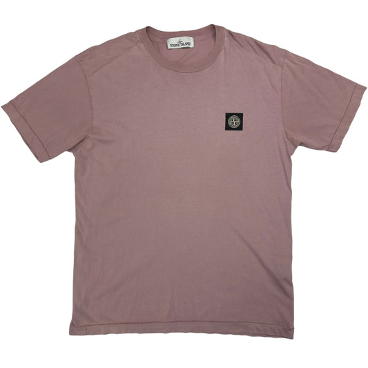 A/W 18 Stone Island Patch T-Shirt - Pink Quartz