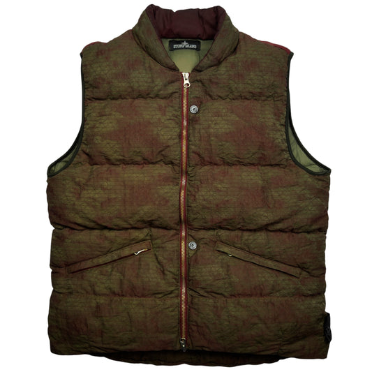 A/W 15 Stone Island Shadow Project DPM Grid Jacquard Down Gilet