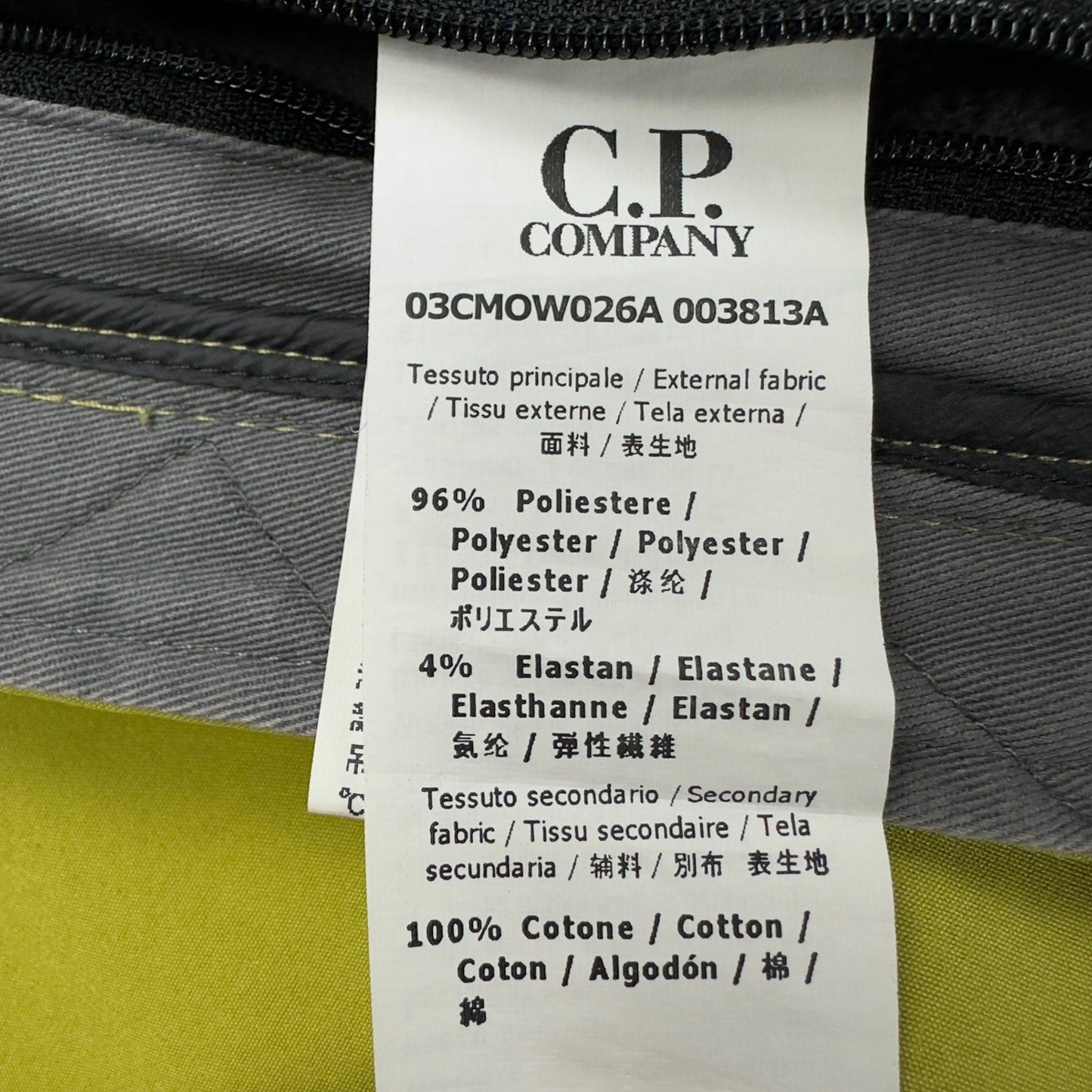 C.P. Company Soft Shell Goggle Jacket - Yellow