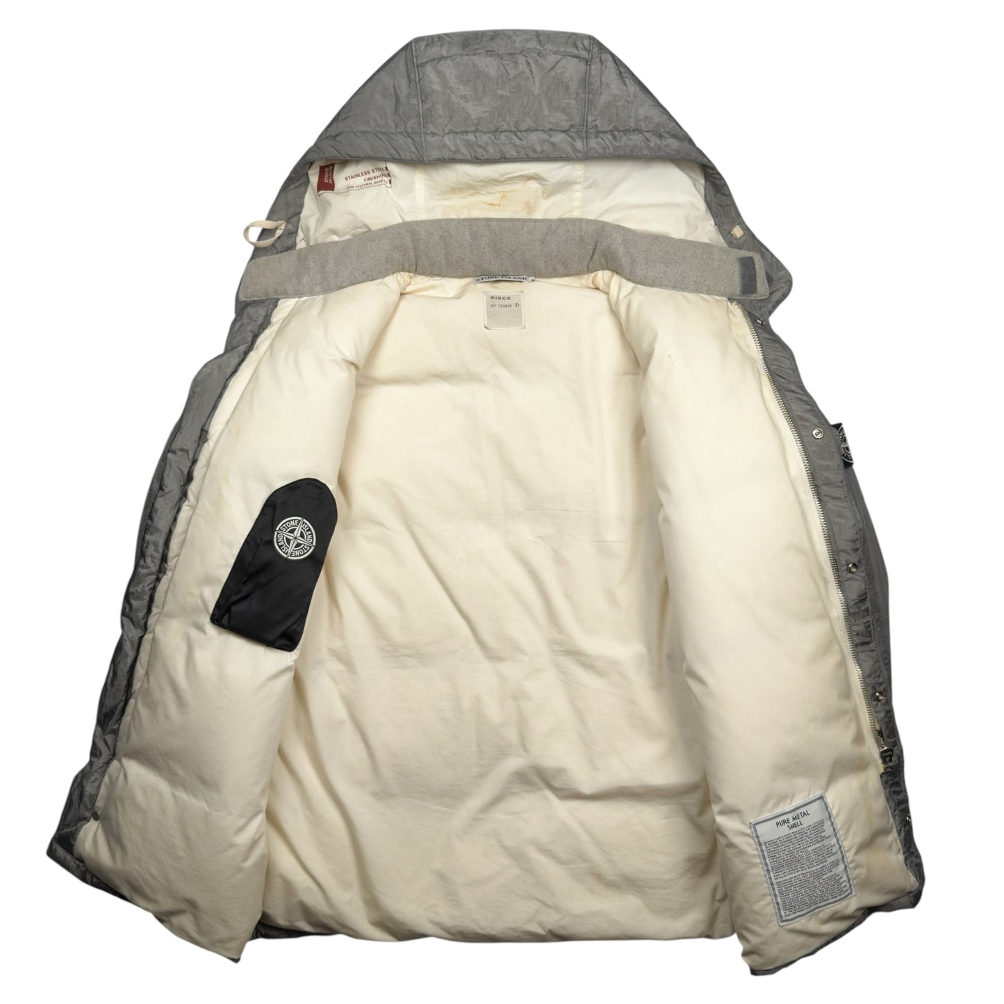 A/W 99 Stone Island Pure Metal Shell Down Jacket