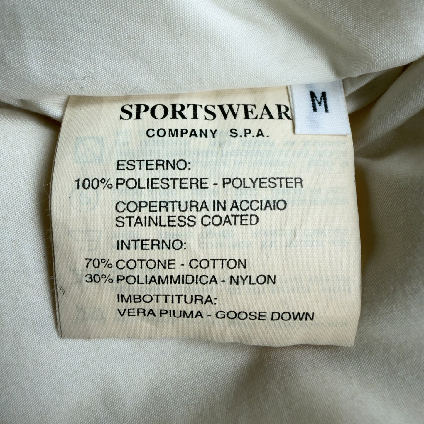 A/W 99 Stone Island Pure Metal Shell Down Jacket