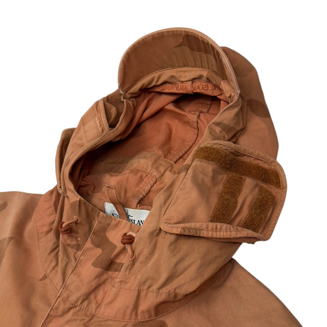 S/S 19 Stone Island x Supreme Riot Mask Brushed Cotton 2C Camo OVD Jacket