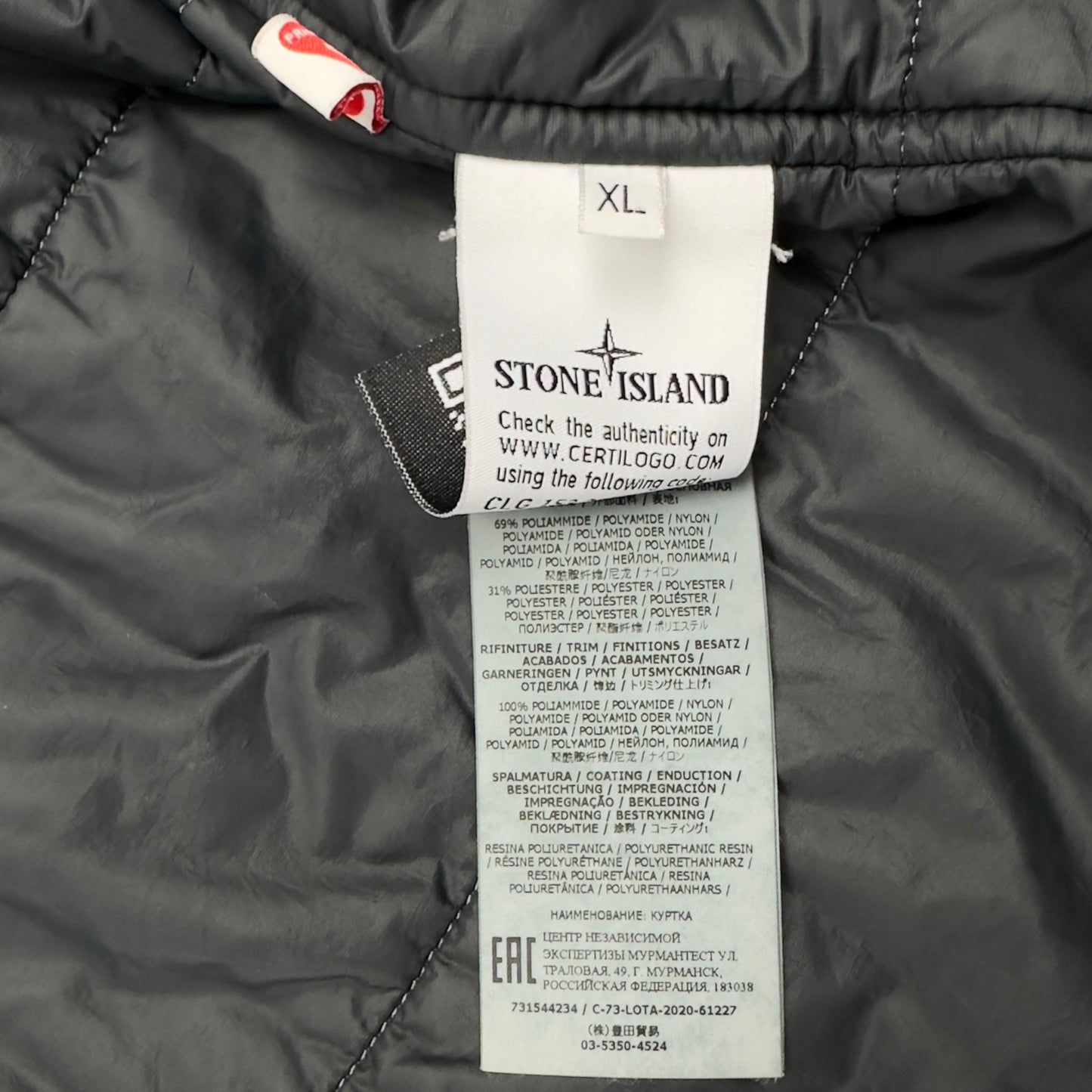 A/W 20 Stone Island Poly-Colour Frame With Primaloft-TC Jacket - Purple