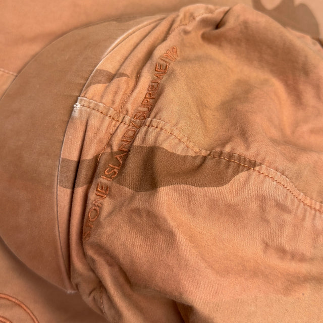 S/S 19 Stone Island x Supreme Riot Mask Brushed Cotton 2C Camo OVD Jacket