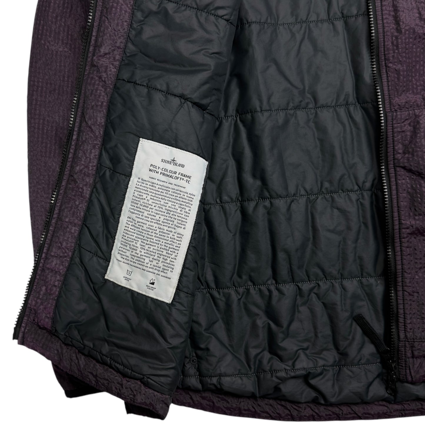 A/W 20 Stone Island Poly-Colour Frame With Primaloft-TC Jacket - Purple