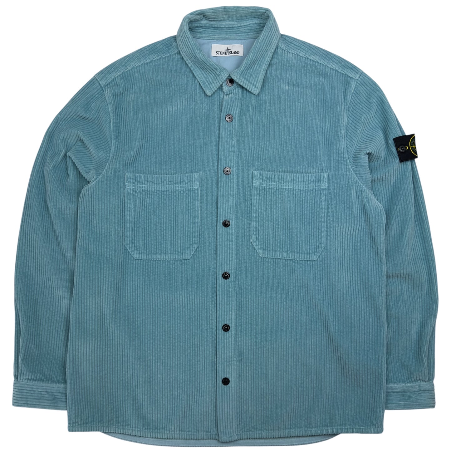 A/W 23 Stone Island Corduroy Overshirt - Baby Blue