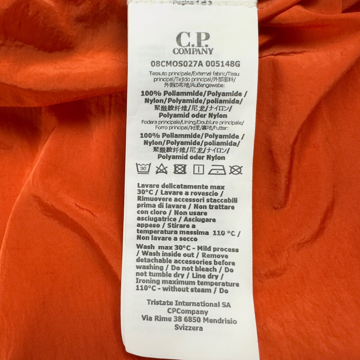 C.P. Company Chrome Overshirt - Orange