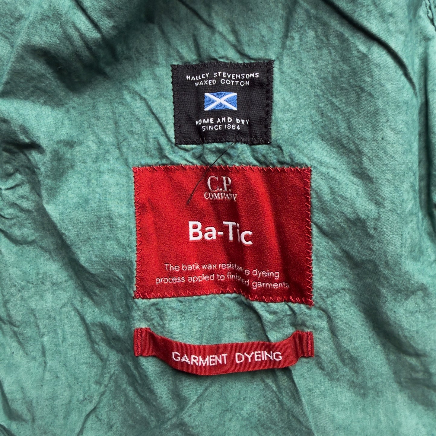 C.P. Company Ba-Tic Wax Cotton "Deadpool" Jacket - Green