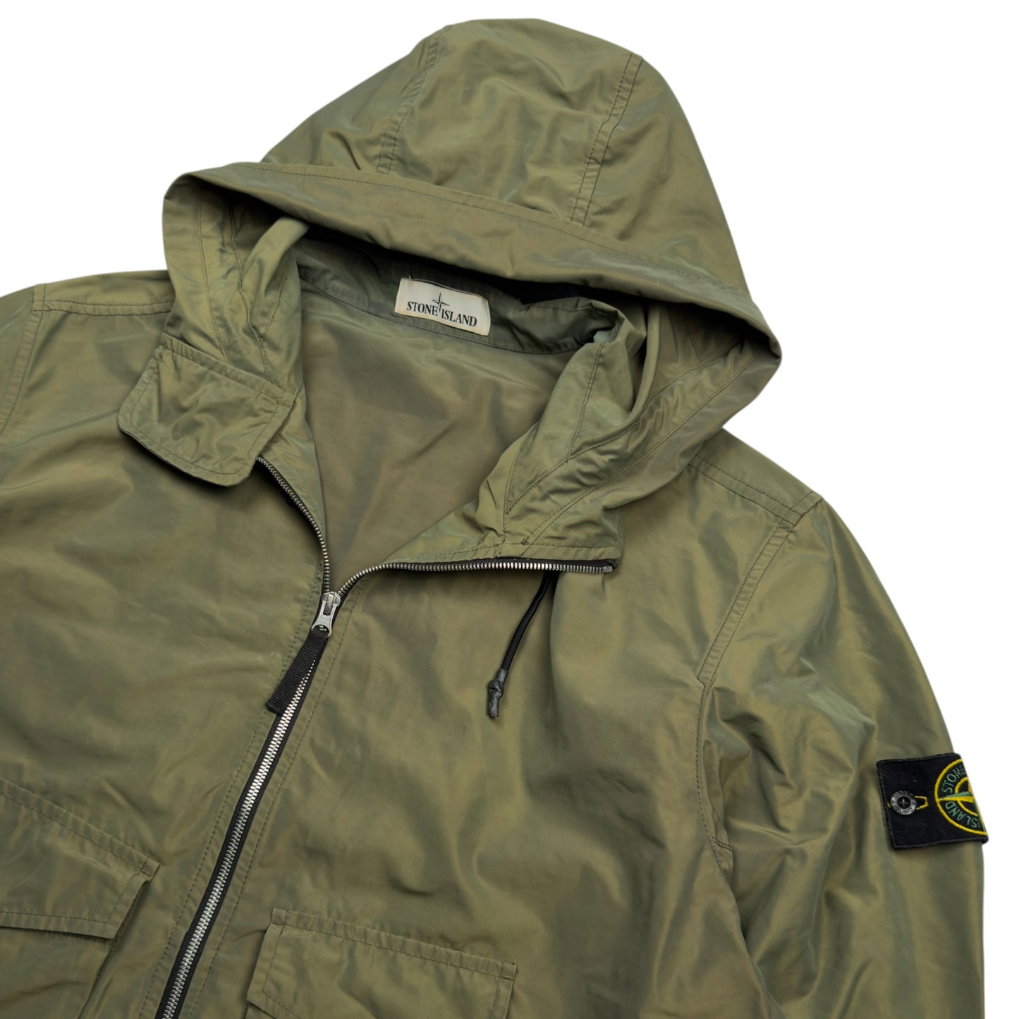 S/S 21 Stone Island Micro Reps Parka Jacket - Khaki