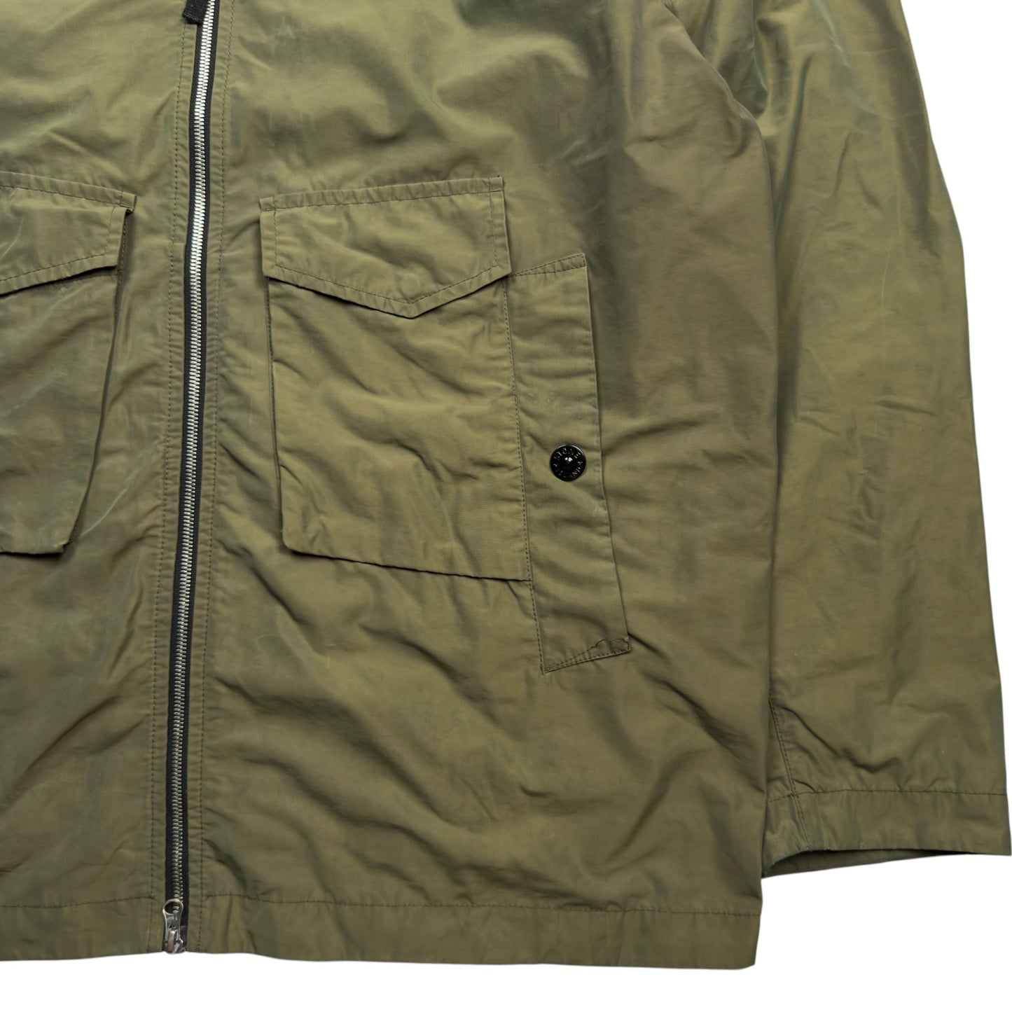 S/S 21 Stone Island Micro Reps Parka Jacket - Khaki