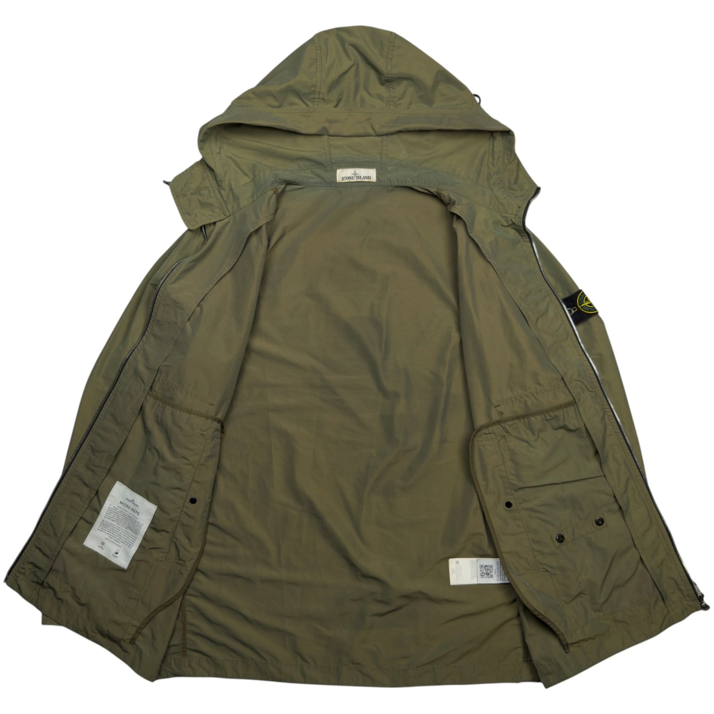 S/S 21 Stone Island Micro Reps Parka Jacket - Khaki