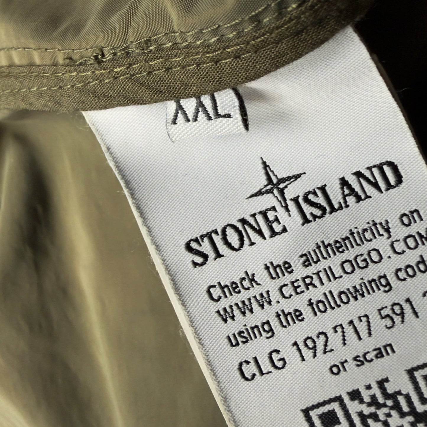 S/S 21 Stone Island Micro Reps Parka Jacket - Khaki