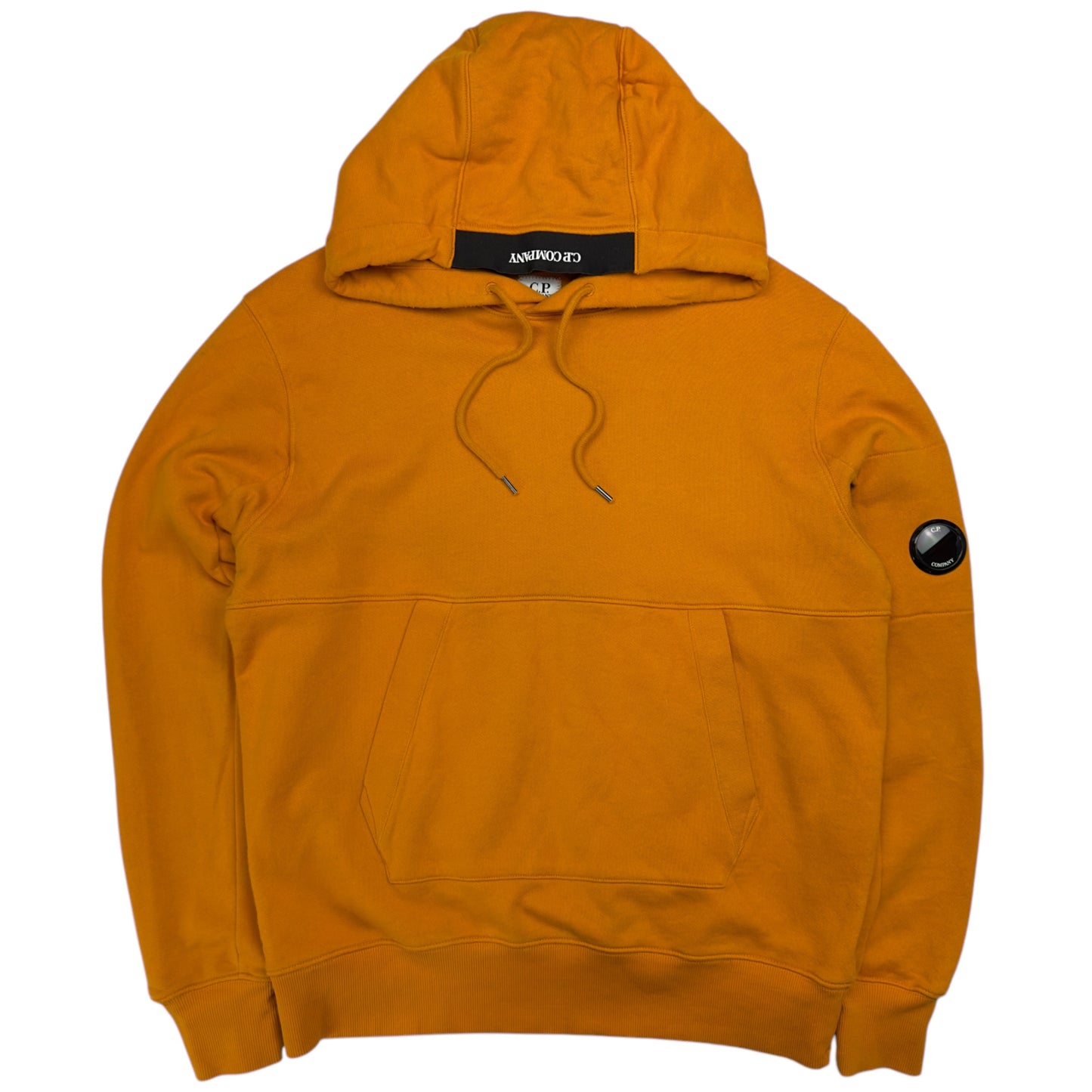 C.P. Company Diagonal Fleece Lens Hoodie - Orange